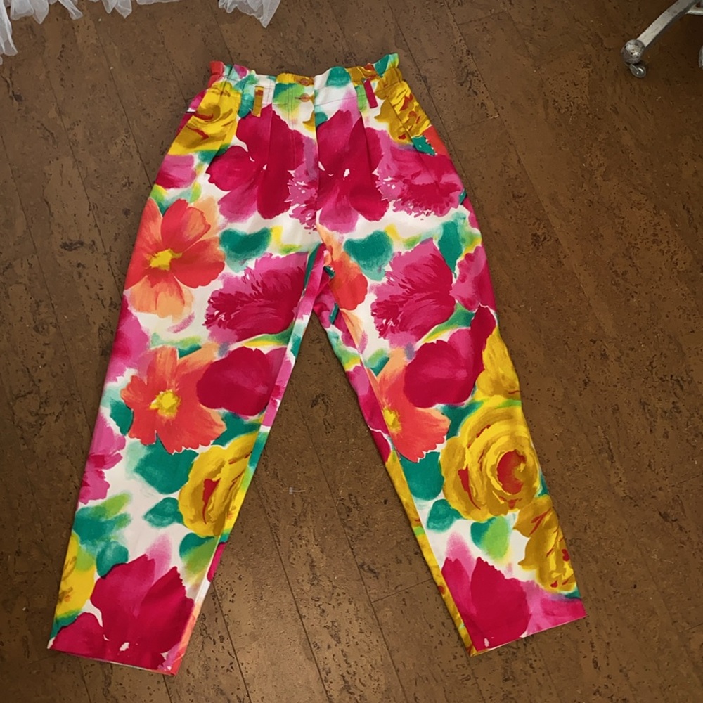 Vtg 90’s “Mondi” Art to wear! Women’s summer pants loose fit! Size 38 (8)